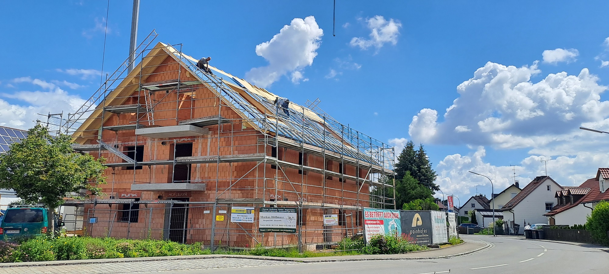 Neubau eines Mehrfamilienhauses in Ziegelbauweise